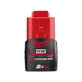 Milwaukee M12B2 Red Li-Ion Battery - Goldpeak Tools PH Milwaukee